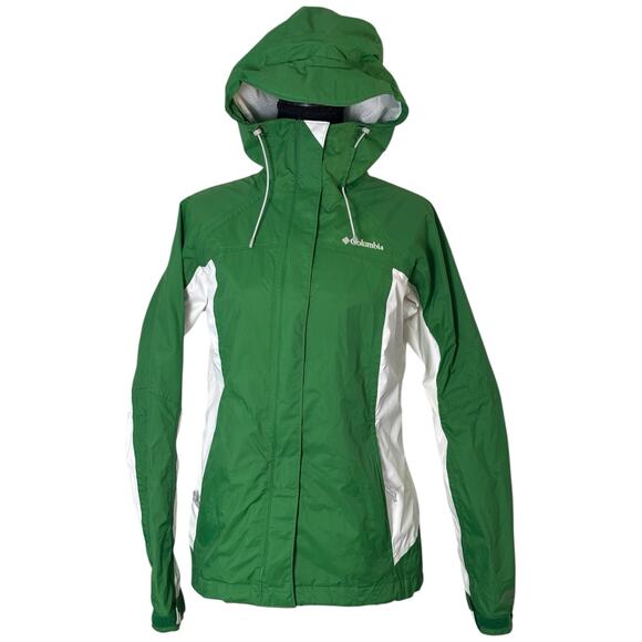 Columbia Arcadia II Rain Jacket Women’s Size S Omni-Tech Waterproof Hooded - Picture 3 of 16
